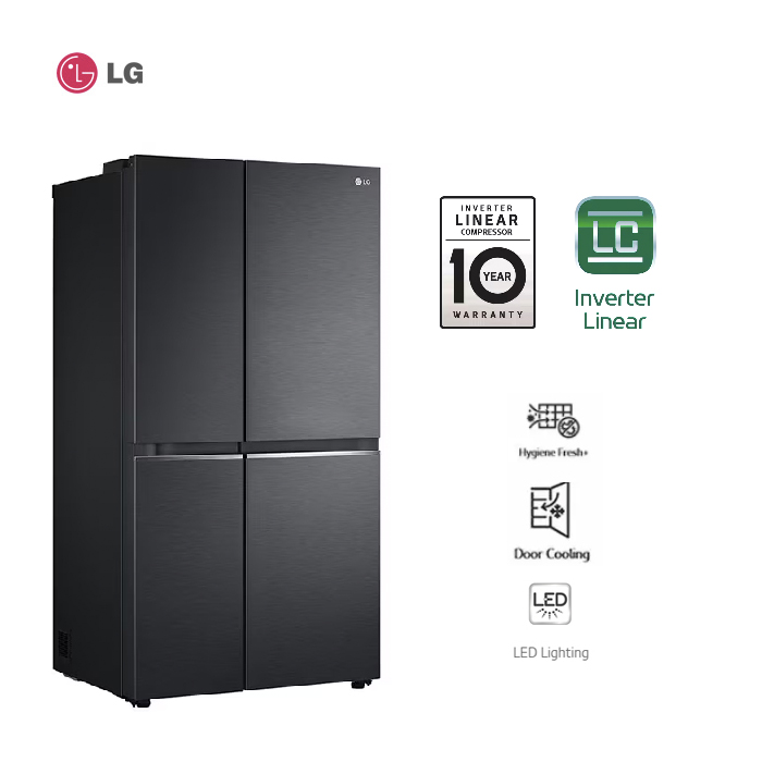 LG Kulkas Side by Side UltraSleek Smart Inverter 647 L - GC-B257SQZL